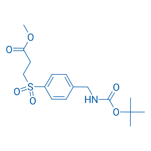 Methyl 3-((4-(((tert-butoxycarbonyl)amino)methyl)phenyl)sulfonyl)propanoate 100mg