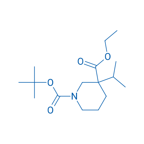 1-(tert-Butyl) 3-ethyl 3-isopropylpiperidine-1,3-dicarboxylate 250mg
