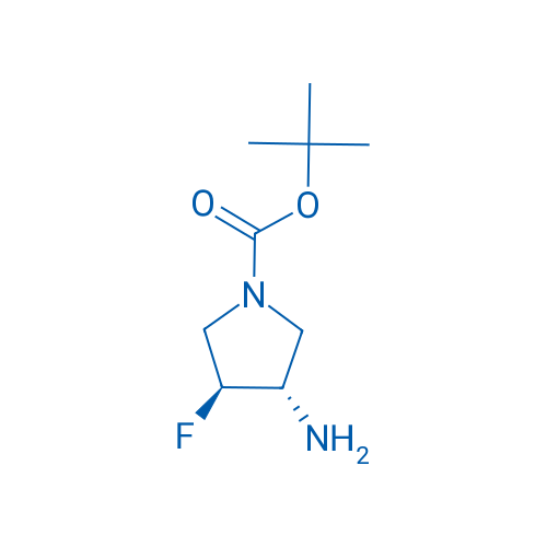 trans-tert-Butyl 3-amino-4-fluoropyrrolidine-1-carboxylate 250mg