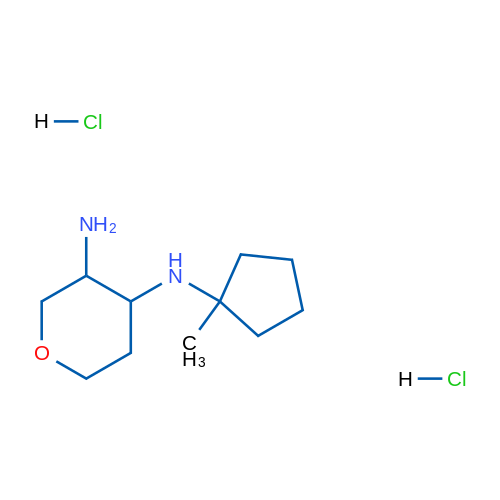 N4-(1-Methylcyclopentyl)tetrahydro-2H-pyran-3,4-diamine dihydrochloride 1g