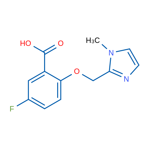 5-Fluoro-2-((1-methyl-1H-imidazol-2-yl)methoxy)benzoic acid 1g