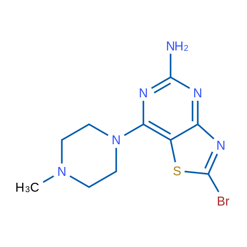 2-Bromo-7-(4-methylpiperazin-1-yl)thiazolo[4,5-d]pyrimidin-5-amine 1g