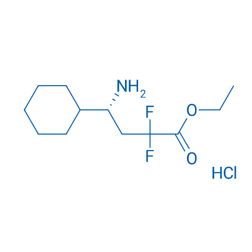 (R)-Ethyl 4-amino-4-cyclohexyl-2,2-difluorobutanoate hydrochloride 1g