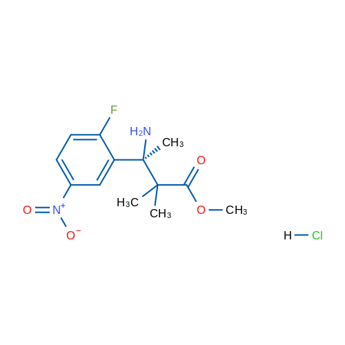 (S)-Methyl 3-amino-3-(2-fluoro-5-nitrophenyl)-2,2-dimethylbutanoate hydrochloride 1g