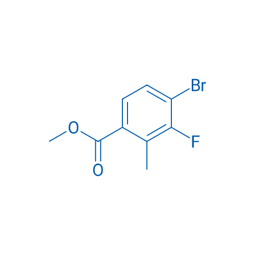 Methyl 4-bromo-3-fluoro-2-methylbenzoate 250mg