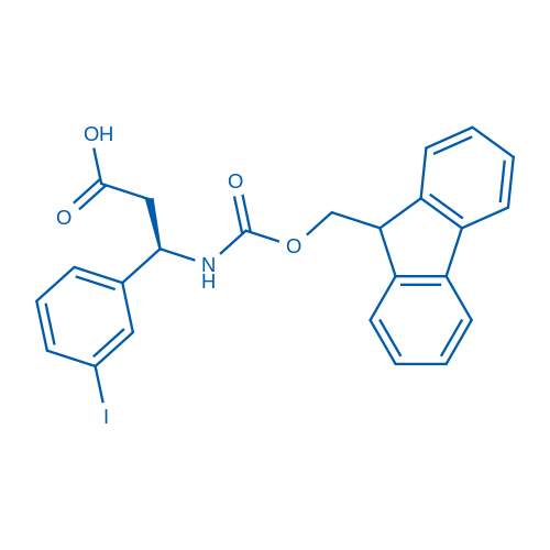 (R)-3-((((9H-Fluoren-9-yl)methoxy)carbonyl)amino)-3-(3-iodophenyl)propanoic acid 50mg