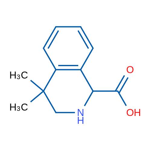4,4-Dimethyl-1,2,3,4-tetrahydroisoquinoline-1-carboxylic acid 250mg