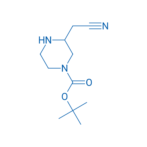 tert-Butyl 3-(cyanomethyl)piperazine-1-carboxylate 250mg