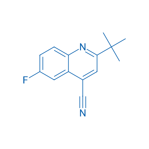 2-(tert-Butyl)-6-fluoroquinoline-4-carbonitrile 1g