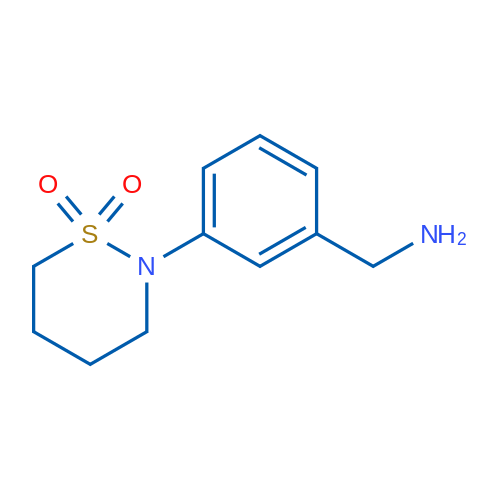 2-(3-(Aminomethyl)phenyl)-1,2-thiazinane 1,1-dioxide 1g