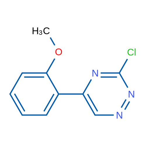 3-Chloro-5-(2-methoxyphenyl)-1,2,4-triazine 1g