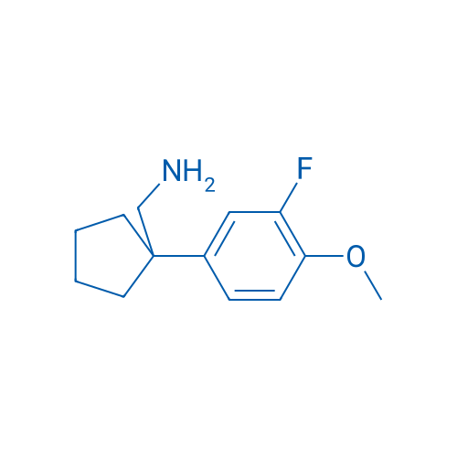(1-(3-Fluoro-4-methoxyphenyl)cyclopentyl)methanamine 250mg