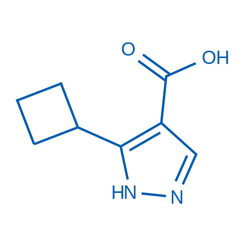 5-Cyclobutyl-1H-pyrazole-4-carboxylic acid 250mg