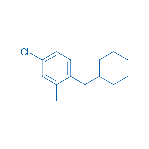 4-Chloro-1-(cyclohexylmethyl)-2-methylbenzene 250mg