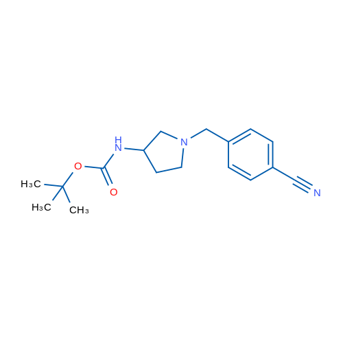 tert-Butyl (1-(4-cyanobenzyl)pyrrolidin-3-yl)carbamate 1g