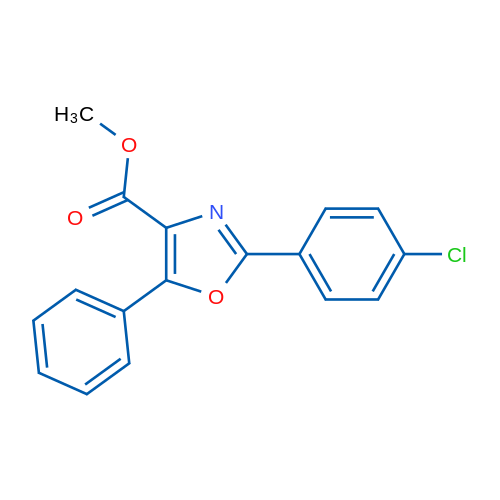 Methyl 2-(4-chlorophenyl)-5-phenyloxazole-4-carboxylate 1g