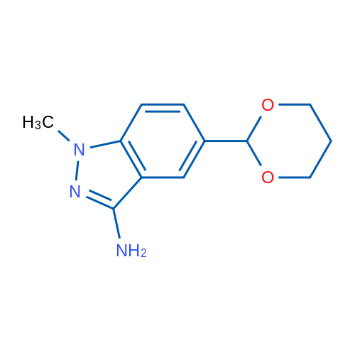 5-(1,3-Dioxan-2-yl)-1-methyl-1H-indazol-3-amine 1g