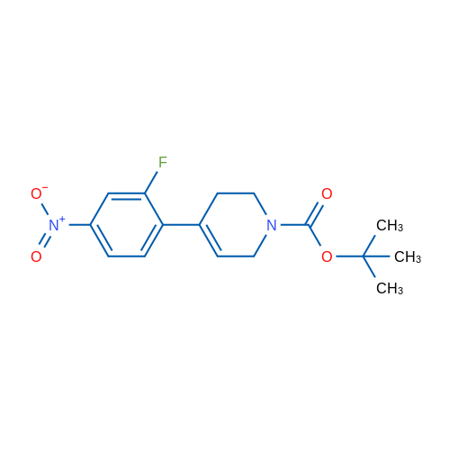 tert-Butyl 4-(2-fluoro-4-nitrophenyl)-5,6-dihydropyridine-1(2H)-carboxylate 250mg