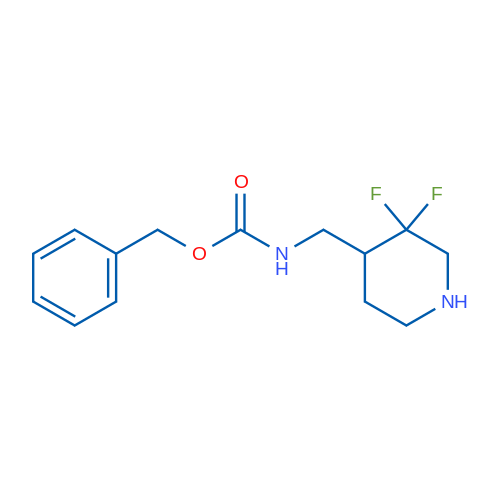 Benzyl N-[(3,3-difluoropiperidin-4-yl)methyl]carbamate 100mg