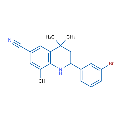2-(3-Bromophenyl)-4,4,8-trimethyl-1,2,3,4-tetrahydroquinoline-6-carbonitrile 1g