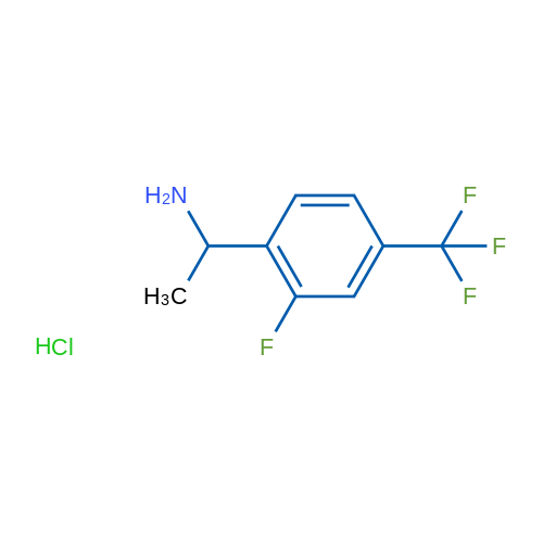 1-[2-Fluoro-4-(trifluoromethyl)phenyl]ethan-1-amine hydrochloride 250mg