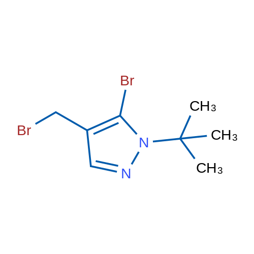 5-Bromo-4-(bromomethyl)-1-(tert-butyl)-1H-pyrazole 1g
