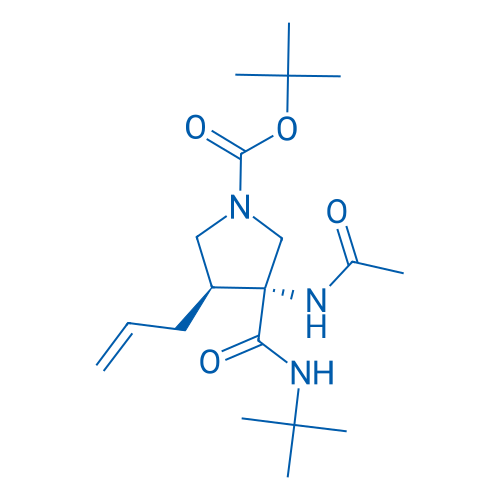 rel-(3R,4S)-tert-Butyl 3-acetamido-4-allyl-3-(tert-butylcarbamoyl)pyrrolidine-1-carboxylate 1g