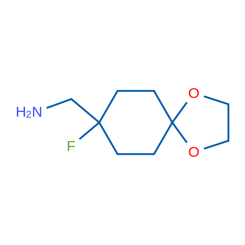 {8-fluoro-1,4-dioxaspiro[4.5]decan-8-yl}methanamine 100mg