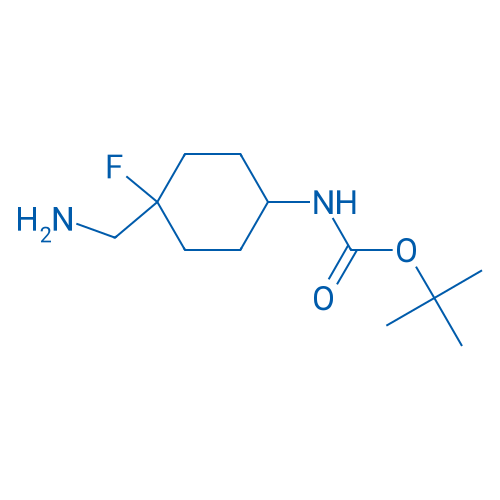 Carbamic acid, N-[4-(aminomethyl)-4-fluorocyclohexyl]-, 1,1-dimethylethyl ester 250mg