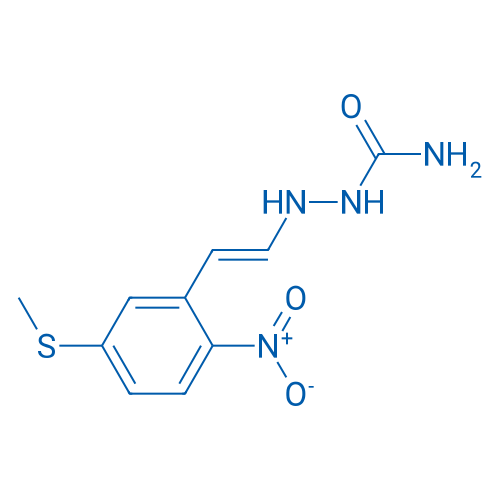 2-(5-(Methylthio)-2-nitrostyryl)hydrazinecarboxamide 1g