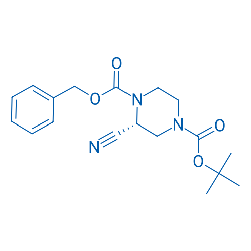 (R)-1-Benzyl 4-tert-butyl 2-cyanopiperazine-1,4-dicarboxylate 250mg