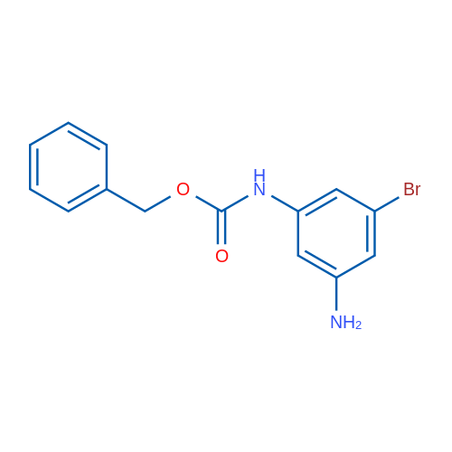 Benzyl N-(3-amino-5-bromophenyl)carbamate 1g