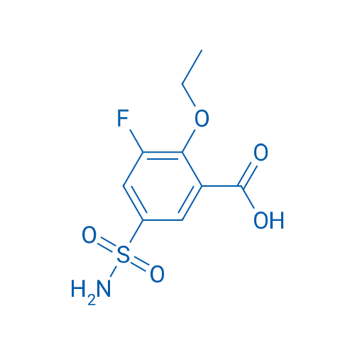 2-Ethoxy-3-fluoro-5-sulfamoylbenzoic acid 1g