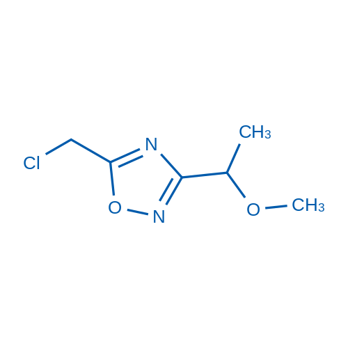 5-(Chloromethyl)-3-(1-methoxyethyl)-1,2,4-oxadiazole 50mg
