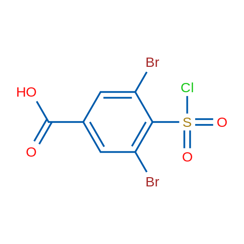 3,5-Dibromo-4-(chlorosulfonyl)benzoic acid 100mg