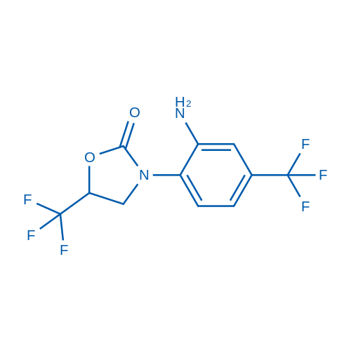 3-[2-Amino-4-(trifluoromethyl)phenyl]-5-(trifluoromethyl)-1,3-oxazolidin-2-one 100mg