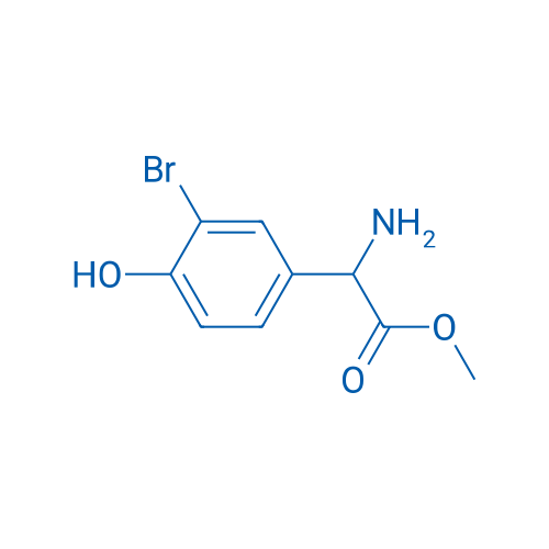 Methyl 2-amino-2-(3-bromo-4-hydroxyphenyl)acetate 250mg