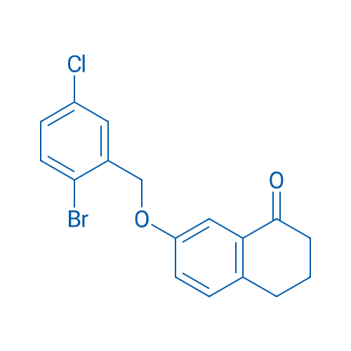 7-((2-Bromo-5-chlorobenzyl)oxy)-3,4-dihydronaphthalen-1(2H)-one 25g