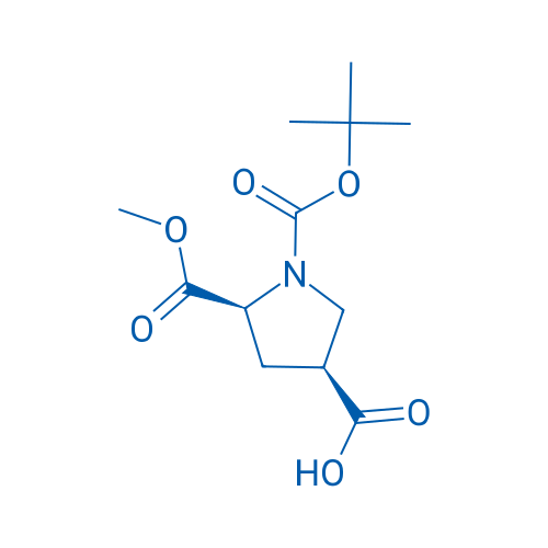 (3S,5S)-1-(tert-Butoxycarbonyl)-5-(methoxycarbonyl)pyrrolidine-3-carboxylic acid 250mg