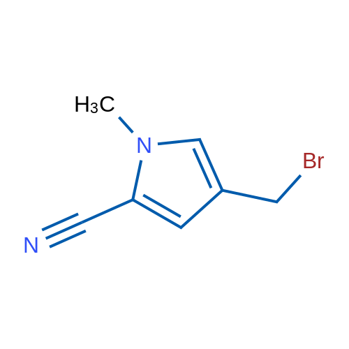 4-(Bromomethyl)-1-methyl-1H-pyrrole-2-carbonitrile 250mg