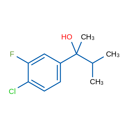 2-(4-Chloro-3-fluorophenyl)-3-methylbutan-2-ol 1g