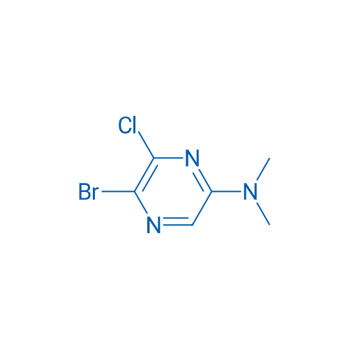 5-Bromo-6-chloro-N,N-dimethylpyrazin-2-amine 1g