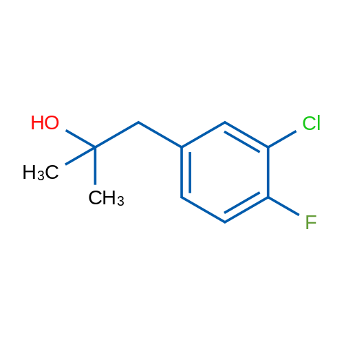 1-(3-Chloro-4-fluorophenyl)-2-methylpropan-2-ol 1g