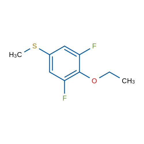 (4-Ethoxy-3,5-difluorophenyl)(methyl)sulfane 1g