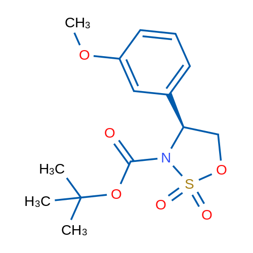(S)-3-Boc-4-(3-methoxyphenyl)-1,2,3-oxathiazolidine 2,2-dioxide 1g