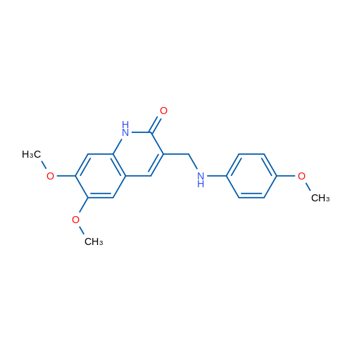 6,7-Dimethoxy-3-{[(4-methoxyphenyl)amino]methyl}-1,2-dihydroquinolin-2-one 1g