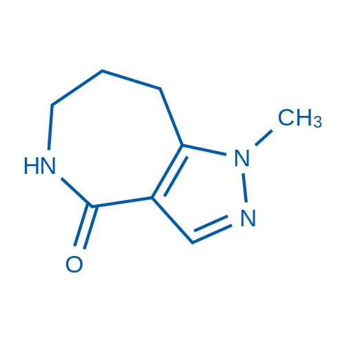 1-Methyl-1H,4H,5H,6H,7H,8H-pyrazolo[4,3-c]azepin-4-one 250mg