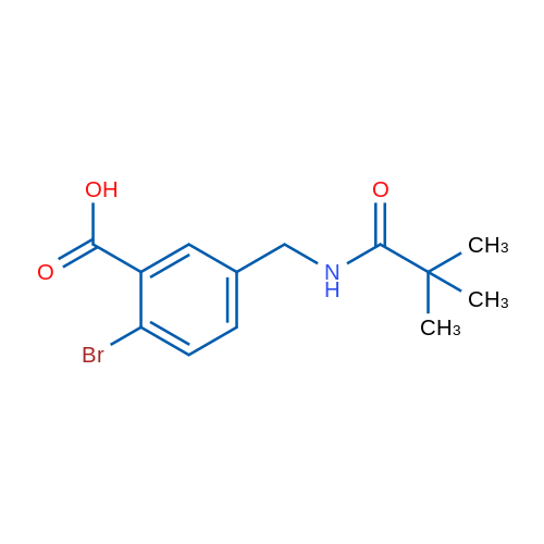 2-Bromo-5-(pivalamidomethyl)benzoic acid 1g