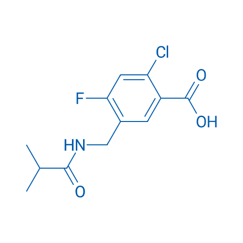 2-Chloro-4-fluoro-5-(isobutyramidomethyl)benzoic acid 1g