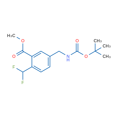 Methyl 5-(((tert-butoxycarbonyl)amino)methyl)-2-(difluoromethyl)benzoate 1g